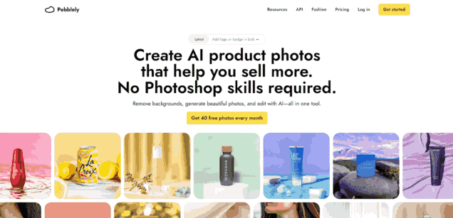 Pebblely AI Product Photography