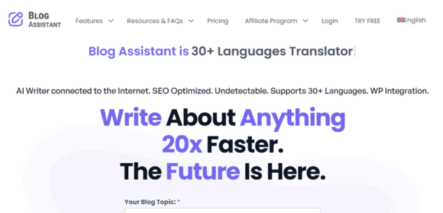 Blog Assistant: AI Blog Writing Tool