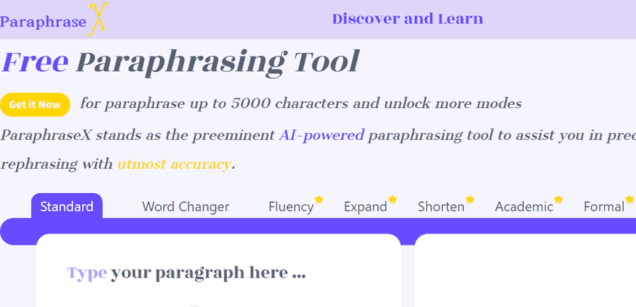 ParaphraseX - AI Paraphrasing Tool