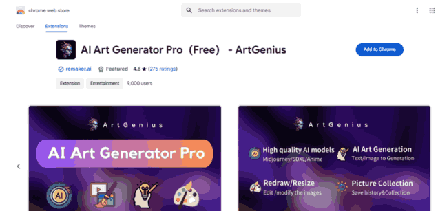 Artify AI - Chrome Extension