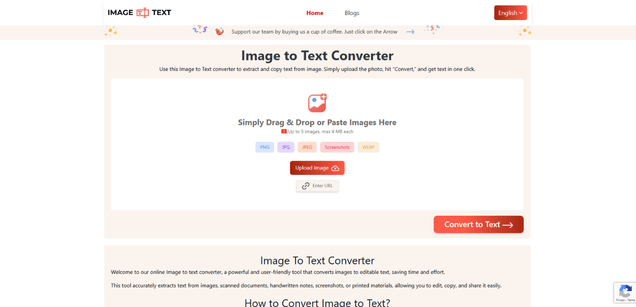 Image to Text Converter