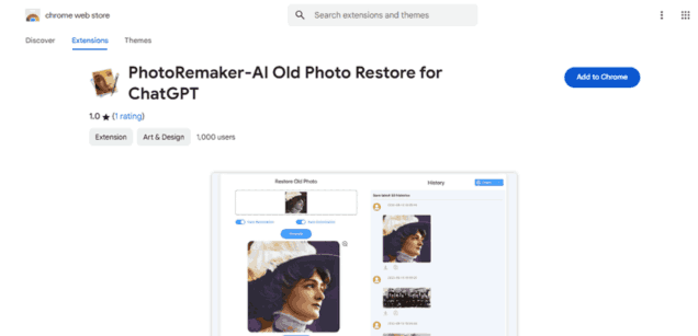 PhotoRemaker - Chrome Extension