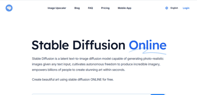 Stable Diffusion Online