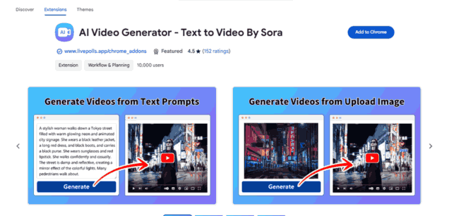 AI Video Generator - Chrome Extension