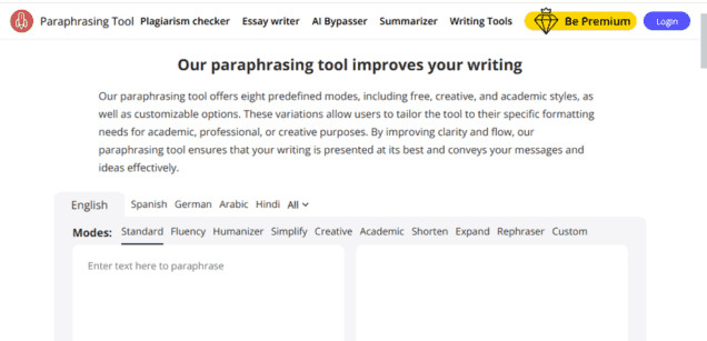 Paraphrasing Tool AI