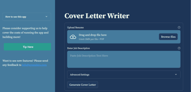 Cover Letter Writer