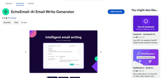 EchoEmail-AI Email Write Generator - Chrome Extension